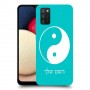 סמל יינג יאנג - סין כיסוי מגן קשיח בעיצוב אישי עם השם שלך ל Samsung Galaxy A02s יחידה אחת סקרין מובייל