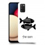 דגים כיסוי מגן קשיח בעיצוב אישי עם השם שלך ל Samsung Galaxy A02s יחידה אחת סקרין מובייל