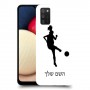 כדורגל - אישה כיסוי מגן קשיח בעיצוב אישי עם השם שלך ל Samsung Galaxy A02s יחידה אחת סקרין מובייל
