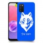 זאב כיסוי מגן קשיח בעיצוב אישי עם השם שלך ל Samsung Galaxy A03s יחידה אחת סקרין מובייל