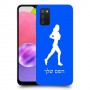 ג'וגלין - אישה כיסוי מגן קשיח בעיצוב אישי עם השם שלך ל Samsung Galaxy A03s יחידה אחת סקרין מובייל