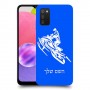 אופנוע שלג כיסוי מגן קשיח בעיצוב אישי עם השם שלך ל Samsung Galaxy A03s יחידה אחת סקרין מובייל