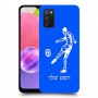 שחקן כדורגל כיסוי מגן קשיח בעיצוב אישי עם השם שלך ל Samsung Galaxy A03s יחידה אחת סקרין מובייל