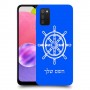 הגה - קפטן - ים כיסוי מגן קשיח בעיצוב אישי עם השם שלך ל Samsung Galaxy A03s יחידה אחת סקרין מובייל
