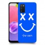 סמיילי כיסוי מגן קשיח בעיצוב אישי עם השם שלך ל Samsung Galaxy A03s יחידה אחת סקרין מובייל