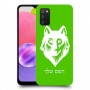 זאב כיסוי מגן קשיח בעיצוב אישי עם השם שלך ל Samsung Galaxy A03s יחידה אחת סקרין מובייל