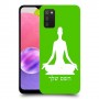 יוגה כיסוי מגן קשיח בעיצוב אישי עם השם שלך ל Samsung Galaxy A03s יחידה אחת סקרין מובייל