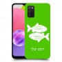 דגים כיסוי מגן קשיח בעיצוב אישי עם השם שלך ל Samsung Galaxy A03s יחידה אחת סקרין מובייל