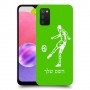 שחקן כדורגל כיסוי מגן קשיח בעיצוב אישי עם השם שלך ל Samsung Galaxy A03s יחידה אחת סקרין מובייל