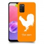 תרנגול כיסוי מגן קשיח בעיצוב אישי עם השם שלך ל Samsung Galaxy A03s יחידה אחת סקרין מובייל