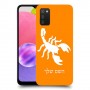 עקרב כיסוי מגן קשיח בעיצוב אישי עם השם שלך ל Samsung Galaxy A03s יחידה אחת סקרין מובייל