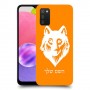 זאב כיסוי מגן קשיח בעיצוב אישי עם השם שלך ל Samsung Galaxy A03s יחידה אחת סקרין מובייל