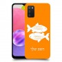 דגים כיסוי מגן קשיח בעיצוב אישי עם השם שלך ל Samsung Galaxy A03s יחידה אחת סקרין מובייל