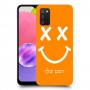 סמיילי כיסוי מגן קשיח בעיצוב אישי עם השם שלך ל Samsung Galaxy A03s יחידה אחת סקרין מובייל