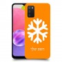 שלג כיסוי מגן קשיח בעיצוב אישי עם השם שלך ל Samsung Galaxy A03s יחידה אחת סקרין מובייל