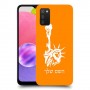 פסל החירות כיסוי מגן קשיח בעיצוב אישי עם השם שלך ל Samsung Galaxy A03s יחידה אחת סקרין מובייל