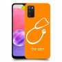רופא סטטוסקופ כיסוי מגן קשיח בעיצוב אישי עם השם שלך ל Samsung Galaxy A03s יחידה אחת סקרין מובייל