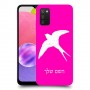 ציפור לבלוע כיסוי מגן קשיח בעיצוב אישי עם השם שלך ל Samsung Galaxy A03s יחידה אחת סקרין מובייל