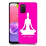 יוגה כיסוי מגן קשיח בעיצוב אישי עם השם שלך ל Samsung Galaxy A03s יחידה אחת סקרין מובייל