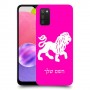 אריה כיסוי מגן קשיח בעיצוב אישי עם השם שלך ל Samsung Galaxy A03s יחידה אחת סקרין מובייל