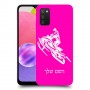 אופנוע שלג כיסוי מגן קשיח בעיצוב אישי עם השם שלך ל Samsung Galaxy A03s יחידה אחת סקרין מובייל