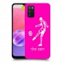 שחקן כדורגל כיסוי מגן קשיח בעיצוב אישי עם השם שלך ל Samsung Galaxy A03s יחידה אחת סקרין מובייל