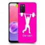 הרמת משקולות כיסוי מגן קשיח בעיצוב אישי עם השם שלך ל Samsung Galaxy A03s יחידה אחת סקרין מובייל