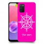 הגה - קפטן - ים כיסוי מגן קשיח בעיצוב אישי עם השם שלך ל Samsung Galaxy A03s יחידה אחת סקרין מובייל