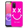 סמיילי כיסוי מגן קשיח בעיצוב אישי עם השם שלך ל Samsung Galaxy A03s יחידה אחת סקרין מובייל