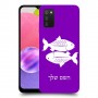 דגים כיסוי מגן קשיח בעיצוב אישי עם השם שלך ל Samsung Galaxy A03s יחידה אחת סקרין מובייל