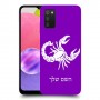 עקרב כיסוי מגן קשיח בעיצוב אישי עם השם שלך ל Samsung Galaxy A03s יחידה אחת סקרין מובייל