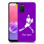 שחקן טניס כיסוי מגן קשיח בעיצוב אישי עם השם שלך ל Samsung Galaxy A03s יחידה אחת סקרין מובייל