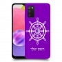 הגה - קפטן - ים כיסוי מגן קשיח בעיצוב אישי עם השם שלך ל Samsung Galaxy A03s יחידה אחת סקרין מובייל