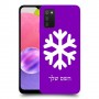 שלג כיסוי מגן קשיח בעיצוב אישי עם השם שלך ל Samsung Galaxy A03s יחידה אחת סקרין מובייל