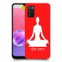 יוגה כיסוי מגן קשיח בעיצוב אישי עם השם שלך ל Samsung Galaxy A03s יחידה אחת סקרין מובייל