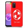 כדורגל - כדור כיסוי מגן קשיח בעיצוב אישי עם השם שלך ל Samsung Galaxy A03s יחידה אחת סקרין מובייל