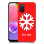 שלג כיסוי מגן קשיח בעיצוב אישי עם השם שלך ל Samsung Galaxy A03s יחידה אחת סקרין מובייל
