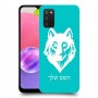 זאב כיסוי מגן קשיח בעיצוב אישי עם השם שלך ל Samsung Galaxy A03s יחידה אחת סקרין מובייל