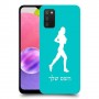 ג'וגלין - אישה כיסוי מגן קשיח בעיצוב אישי עם השם שלך ל Samsung Galaxy A03s יחידה אחת סקרין מובייל