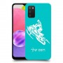 אופנוע שלג כיסוי מגן קשיח בעיצוב אישי עם השם שלך ל Samsung Galaxy A03s יחידה אחת סקרין מובייל