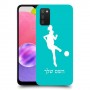 כדורגל - אישה כיסוי מגן קשיח בעיצוב אישי עם השם שלך ל Samsung Galaxy A03s יחידה אחת סקרין מובייל