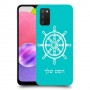 הגה - קפטן - ים כיסוי מגן קשיח בעיצוב אישי עם השם שלך ל Samsung Galaxy A03s יחידה אחת סקרין מובייל