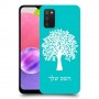 עץ כיסוי מגן קשיח בעיצוב אישי עם השם שלך ל Samsung Galaxy A03s יחידה אחת סקרין מובייל