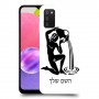 דלי כיסוי מגן קשיח בעיצוב אישי עם השם שלך ל Samsung Galaxy A03s יחידה אחת סקרין מובייל