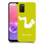 אימון ספורט - אישה כיסוי מגן קשיח בעיצוב אישי עם השם שלך ל Samsung Galaxy A03s יחידה אחת סקרין מובייל
