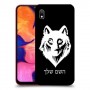 זאב כיסוי מגן קשיח בעיצוב אישי עם השם שלך ל Samsung Galaxy A10 יחידה אחת סקרין מובייל