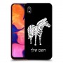 זברה כיסוי מגן קשיח בעיצוב אישי עם השם שלך ל Samsung Galaxy A10 יחידה אחת סקרין מובייל