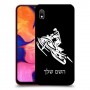 אופנוע שלג כיסוי מגן קשיח בעיצוב אישי עם השם שלך ל Samsung Galaxy A10 יחידה אחת סקרין מובייל