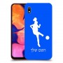 כדורגל - אישה כיסוי מגן קשיח בעיצוב אישי עם השם שלך ל Samsung Galaxy A10 יחידה אחת סקרין מובייל