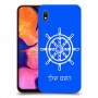 הגה - קפטן - ים כיסוי מגן קשיח בעיצוב אישי עם השם שלך ל Samsung Galaxy A10 יחידה אחת סקרין מובייל